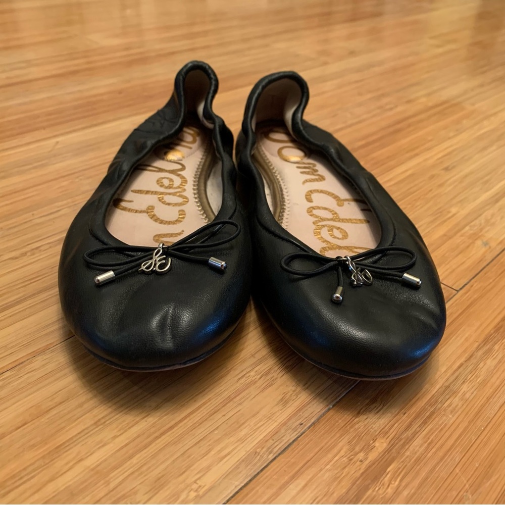 Sam Edelman Soft Leather Black Ballet Flats